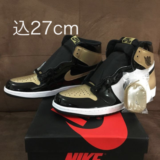 ナイキ(NIKE)の込 US9 NIKE AIR JORDAN 1 GOLD TOE(スニーカー)