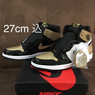 ナイキ(NIKE)の傷有 込 US 9 NIKE AIR JORDAN 1 GOLD TOE(スニーカー)