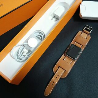 Hermes - 極美品♥HERMESアップルウォッチ(レザーベルトカフ)の通販 by