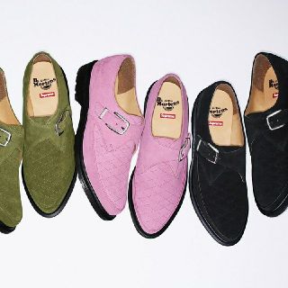 シュプリーム(Supreme)の超特価【supreme×dr.martens】スウェードシューズ　17ss(スニーカー)