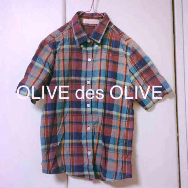 OLIVEdesOLIVE(オリーブデオリーブ)のOLIVE des OLIVE チェック レディースのトップス(シャツ/ブラウス(半袖/袖なし))の商品写真