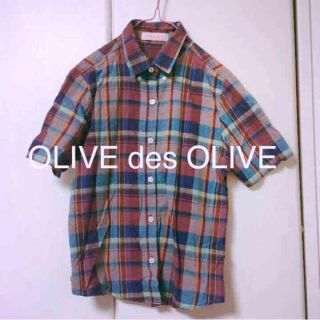 オリーブデオリーブ(OLIVEdesOLIVE)のOLIVE des OLIVE チェック(シャツ/ブラウス(半袖/袖なし))