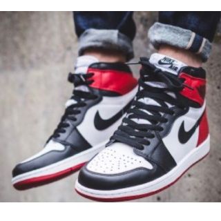 ナイキ(NIKE)のAIR JORDAN 1 RETRO HIGH OG BLACK TOE(スニーカー)