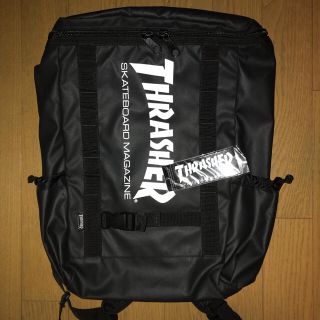 スラッシャー(THRASHER)の新品未使用品 THRASHER 黒 BLACK BACKPACK(リュック/バックパック)