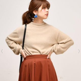 ナチュラルクチュール(natural couture)の再値下げ【natural couture】ミンクライクシャギーボトルネックニット(ニット/セーター)