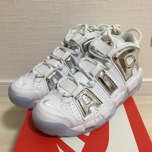 NIKE - 26.0 W AIR MORE UPTEMPO モアテン クロームの通販 by owner's ...