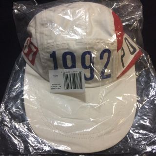 ポロラルフローレン(POLO RALPH LAUREN)のPOLO 1992 STADIUM CAP ホワイト L/XL ウイングフット(キャップ)