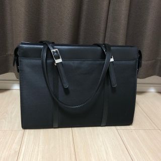 アオヤマ(青山)のリクルートバック 黒(ハンドバッグ)