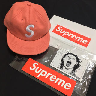 シュプリーム(Supreme)の17aw supreme S logo cap Sロゴ ピンク キャップ18ss(キャップ)