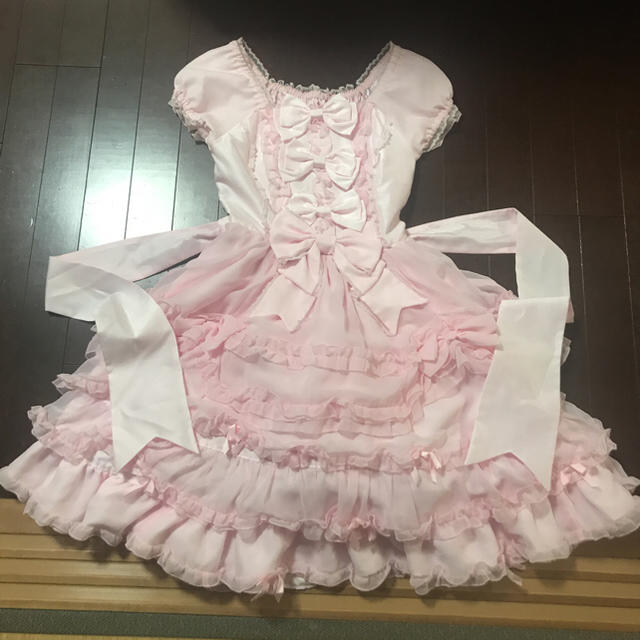 Angelic Pretty(アンジェリックプリティー)のAngelic Pretty シフォンワンピース 難あり レディースのワンピース(ひざ丈ワンピース)の商品写真