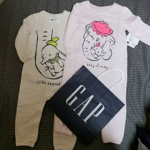 babyGAP(ベビーギャップ)の80 ディズニーコラボ　ロンパース　2枚セット キッズ/ベビー/マタニティのベビー服(~85cm)(カバーオール)の商品写真