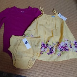 ベビーギャップ(babyGAP)のbabygap  長袖ロンパス+チュニックセット(タンクトップ/キャミソール)