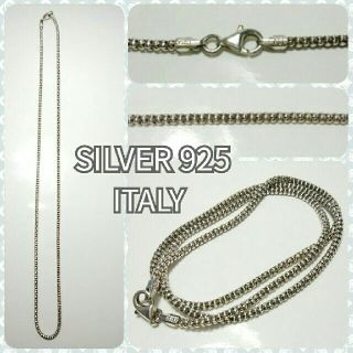 新品★925 SILVER ボールスネークチェーン★ITALY(ネックレス)