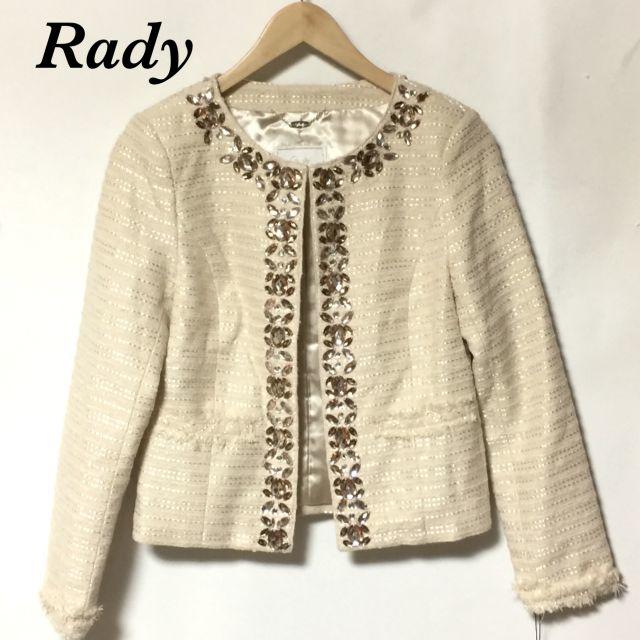 Rady - rady レディー ノーカラービジュージャケット 未使用の通販 by sense.homme's shop｜レディーならラクマ