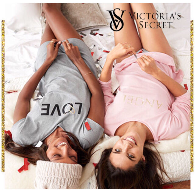 Victoria's Secret(ヴィクトリアズシークレット)のおしゃれ & 可愛い ★ VSルームウェア 半袖 ロン T ★ 新品✨ レディースのトップス(Tシャツ(半袖/袖なし))の商品写真