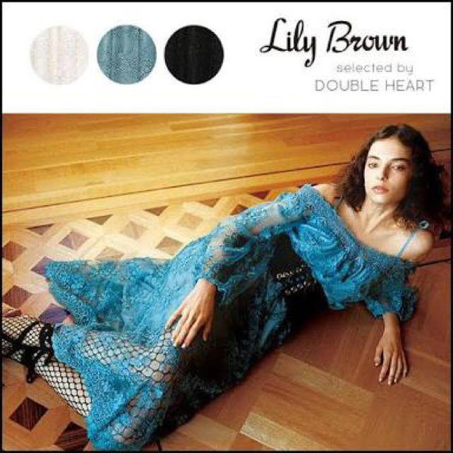 Lily Brown(リリーブラウン)のLily brown ドレス  ロングワンピ レース レディースのワンピース(ロングワンピース/マキシワンピース)の商品写真