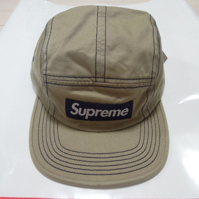 Supreme Contrast Stitch Camp Cap Tan 茶