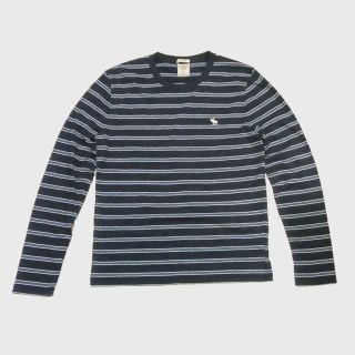 アバクロンビーアンドフィッチ(Abercrombie&Fitch)の★dog様専用★アバクロンビー&フィッチ★ボーダー長袖Tシャツ(Navy/S)(Tシャツ/カットソー(七分/長袖))