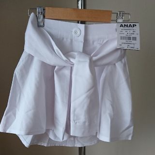 アナップ(ANAP)の【新品 タグ付き】ANAP アナップ フェイクスリーブパンツ イン スカート(ミニスカート)