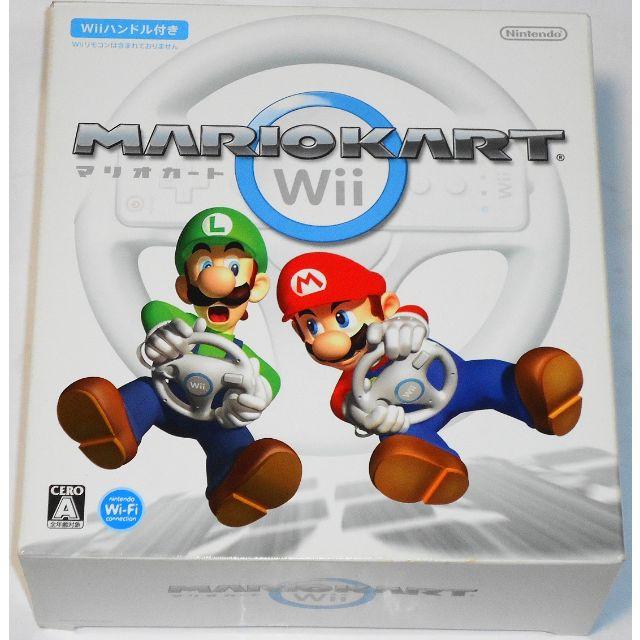 任天堂(ニンテンドウ)の新品 マリオカートWii 「Wiiハンドル」×1同梱 スーパーマリオ レーシング エンタメ/ホビーのゲームソフト/ゲーム機本体(家庭用ゲームソフト)の商品写真