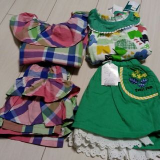 エフオーキッズ(F.O.KIDS)のミント様専用♡ブランシェス＆プチジャム　新品　トップス＆パンツ100(Tシャツ/カットソー)