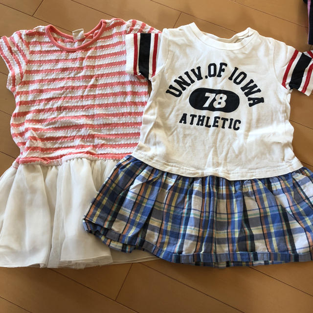 ワンピース2枚セット キッズ/ベビー/マタニティのキッズ服女の子用(90cm~)(ワンピース)の商品写真