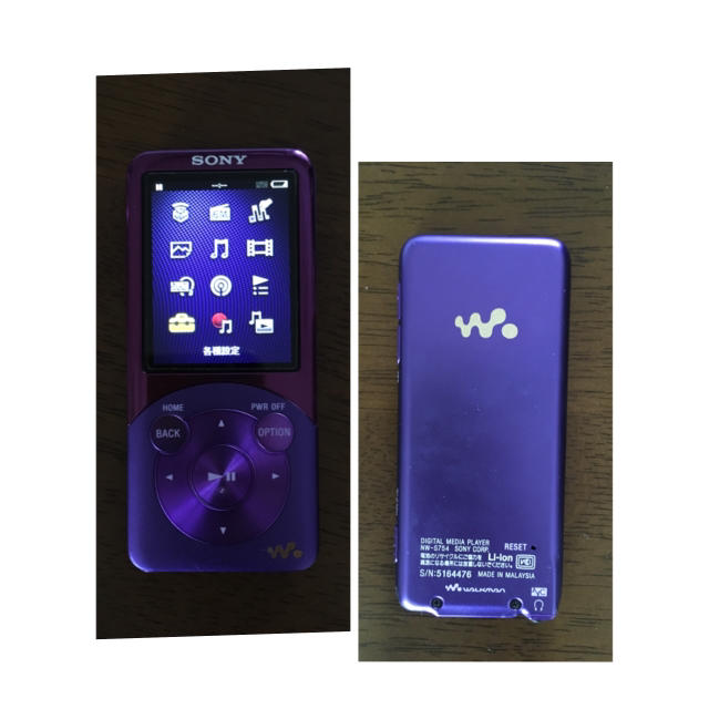 WALKMAN(ウォークマン)のsony WALKMAN パープル スマホ/家電/カメラのオーディオ機器(ポータブルプレーヤー)の商品写真