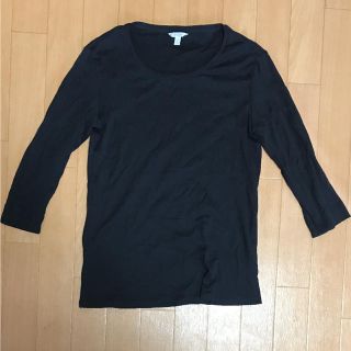 ユニクロ(UNIQLO)の7分袖 BLACKシャツ UNIQLO Mサイズ 美品(Tシャツ/カットソー(七分/長袖))