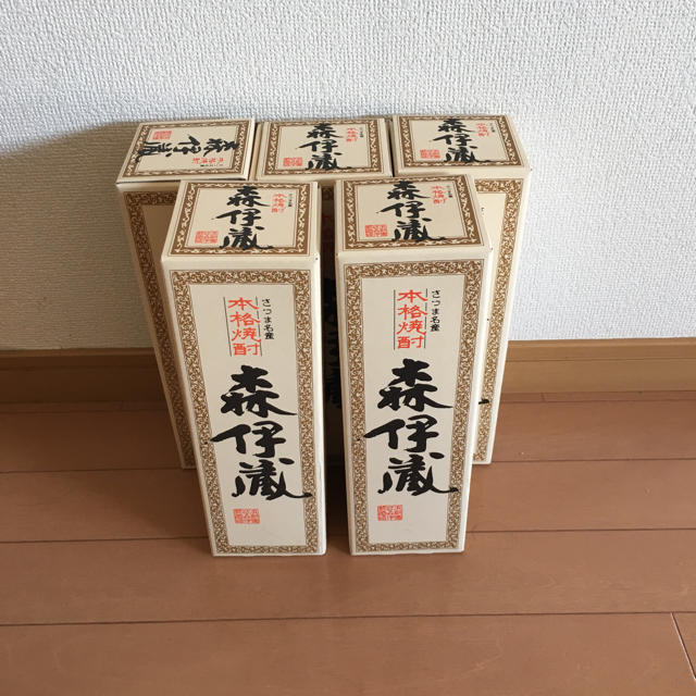 正規品 森伊蔵 720ml JAL機内購入 5本セット 焼酎