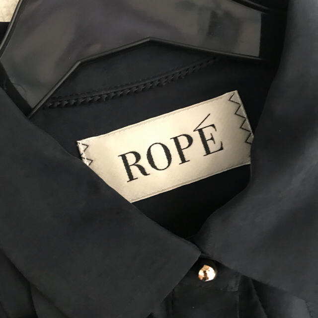 ROPE’(ロペ)のROPE ロペ シャツワンピース ネイビー レディースのワンピース(ひざ丈ワンピース)の商品写真