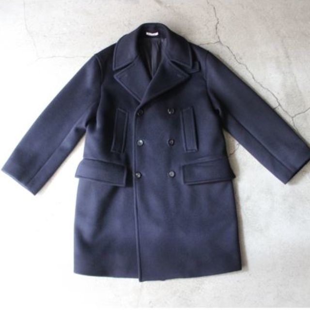 COMOLI(コモリ)のAURALEE（オーラリー）'BEAVER MELTON P-COAT' メンズのジャケット/アウター(ピーコート)の商品写真