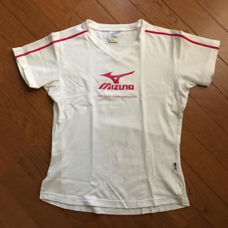 ミズノ(MIZUNO)のミズノ バレーボール 練習着(白×ピンク）(バレーボール)