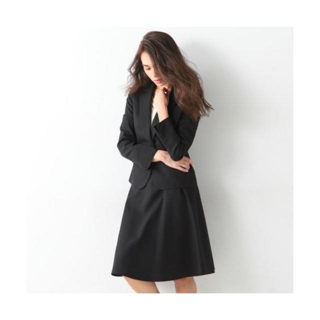 ニッセン(ニッセン)の小夜子様専用 フレアスカートスーツ　長袖　黒　サイズ30 レディースのフォーマル/ドレス(スーツ)の商品写真