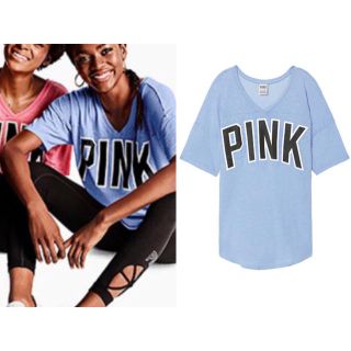 ヴィクトリアズシークレット(Victoria's Secret)の新品 ヴィクトリアシークレット PINK ロゴ Tシャツ カットソー トップス(Tシャツ(半袖/袖なし))