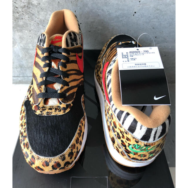 NIKE(ナイキ)の込 29 国内品 ATMOS NIKE AIR MAX 1 DLX ANIMAL メンズの靴/シューズ(スニーカー)の商品写真