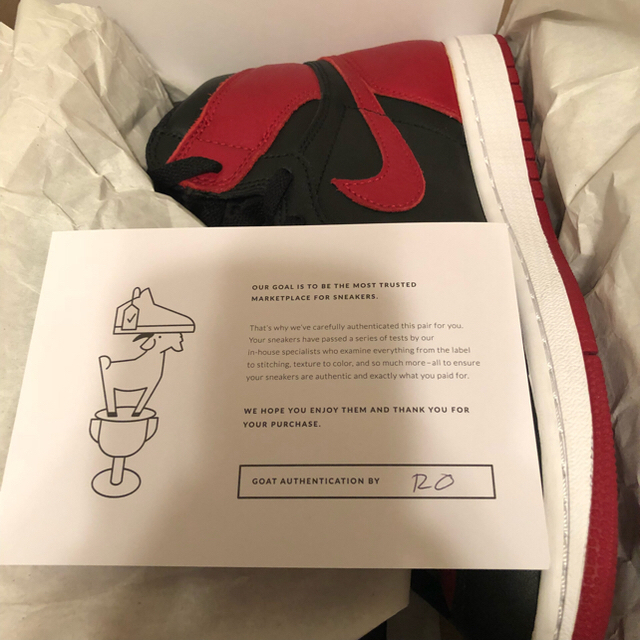 NIKE(ナイキ)のair jordan 1 retro og banned メンズの靴/シューズ(スニーカー)の商品写真