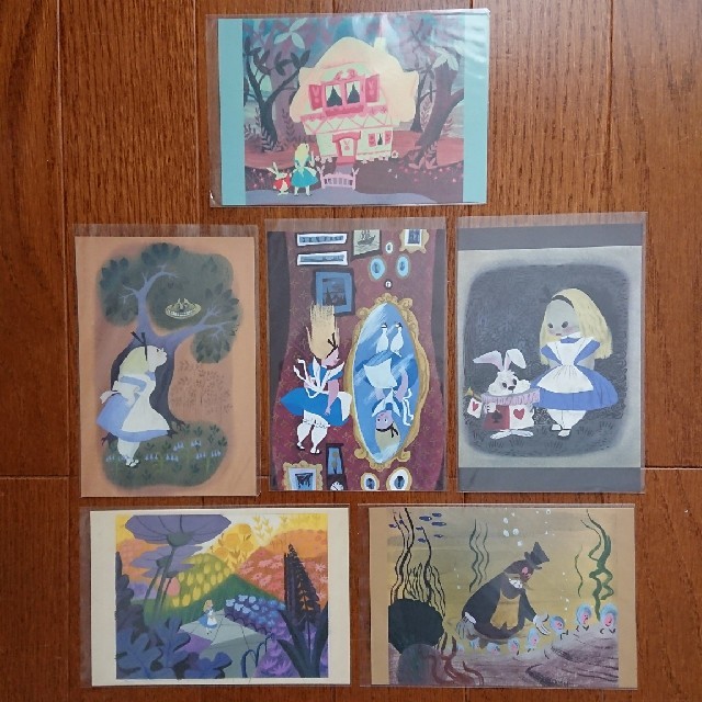 Disney(ディズニー)の不思議の国のアリス メアリー・ブレア展のポストカード6枚セット  エンタメ/ホビーのコレクション(使用済み切手/官製はがき)の商品写真