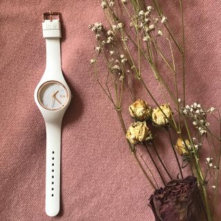 アイスウォッチ(ice watch)の専用 icewatch ホワイト×ローズゴールド 腕時計(腕時計)