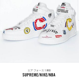 シュプリーム(Supreme)の✩Supreme NIKE AIR Force 1 White NBA✩(スニーカー)