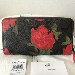 COACH - 新品未使用 COACH 花柄 薔薇柄 長財布 2018年最新作の