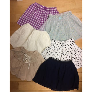 女児スカート&キュロットセットサイズ120 H&Mユニクロマザウェイズ(スカート)