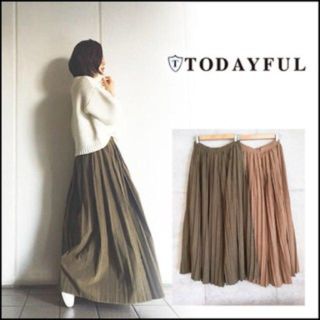 トゥデイフル(TODAYFUL)のtodayfulプリーツパンツ36(その他)