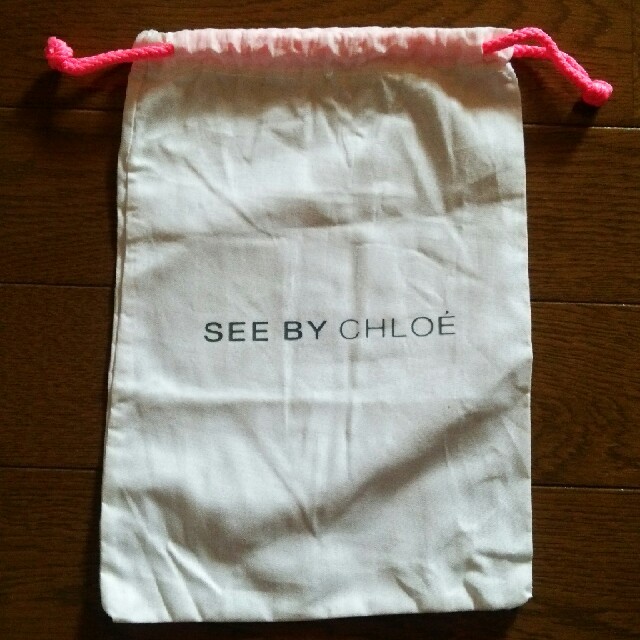 SEE BY CHLOE(シーバイクロエ)のSEE BY CHLOE コットン巾着袋 レディースのファッション小物(その他)の商品写真