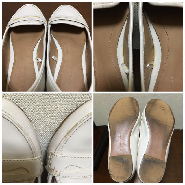 ZARA(ザラ)のエナメル フラットシューズ レディースの靴/シューズ(ハイヒール/パンプス)の商品写真