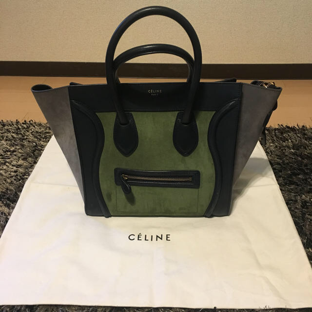 celine(セリーヌ)のセリーヌ ラゲージ ミニショッパー レザー トリコロール  レディースのバッグ(ハンドバッグ)の商品写真