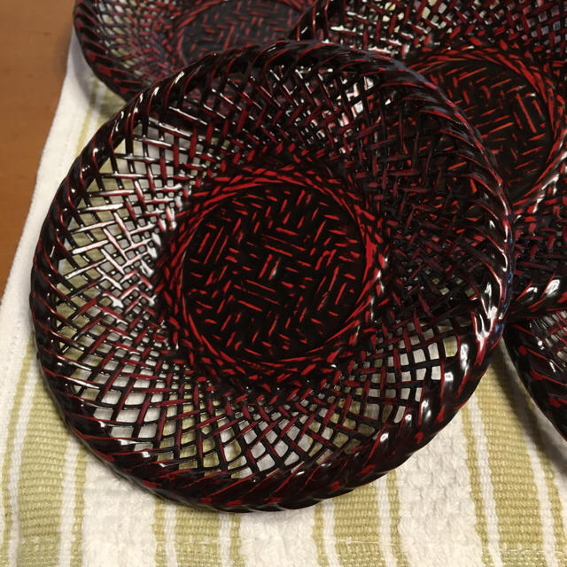 籃胎漆器(らんたいしっき) 茶櫃(ちゃびつ) 久留米 九藍 - 工芸品 籃胎漆器(らんたいしっき) 茶櫃(ちゃびつ) 久留米 九藍 - 工芸品