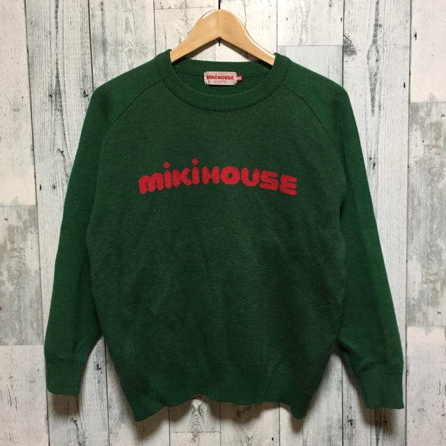 mikihouse(ミキハウス)のシャル様専用 りゅうちぇる着用!! ミキハウス ビッグロゴ セーター メンズのトップス(ニット/セーター)の商品写真