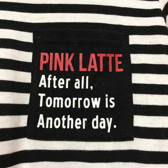 PINK-latte(ピンクラテ)の【はるそら様専用】PINK LATTE 長袖Tシャツ（ボーダー) キッズ/ベビー/マタニティのキッズ服女の子用(90cm~)(Tシャツ/カットソー)の商品写真