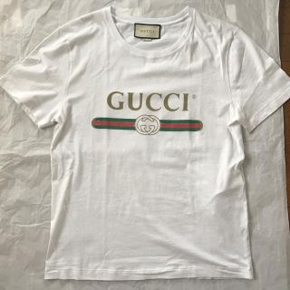 グッチ(Gucci)のgucci ロゴウォッシュド Tシャツ sサイズ(Tシャツ/カットソー(半袖/袖なし))