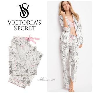 ヴィクトリアズシークレット(Victoria's Secret)のVSフランネルパジャマセット(ホワイトフォレスト)(パジャマ)